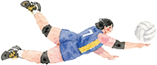 バレーボールのイラスト
